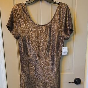 Free People Metallic Mini Dress